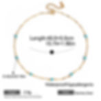 縮圖：Turquoise Combination Stainless Steel Necklace – Mini Pendant Summer Jewelry