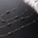 縮圖：Vintage-Style Turquoise Pattern & Red Glass Bead Necklace – Stainless Steel