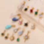 縮圖：Geometric Gemstone Pendant Charms – DIY Jewelry Collection