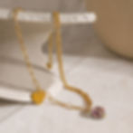 縮圖：heart double layer anklet custom stainless steel bracelet