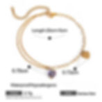 縮圖：heart double layer anklet custom stainless steel bracelet