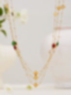 縮圖：Stainless Steel Clover Zircon Jewelry Set – Necklace, Bracelet & Earrings