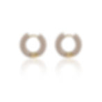 縮圖：Enamel chunky hoop earrings