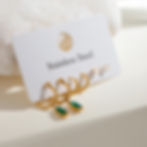縮圖：deep green cz hoop classic hoop and stud earrings stack of 3pairs