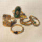European and American popular Instagram-style stainless steel rings, fade-resist
