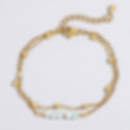 縮圖：Bohemian Double-Layer Natural Stone Beaded Bracelet – Custom Logo | 16+5cm Adjus