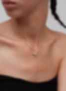 縮圖：Affordable Luxury 18K Gold-Plated Teardrop Double Zircon Necklace chocker chain