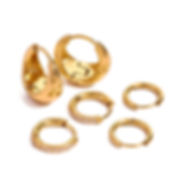 mini chunky hoop cz hoop classic hoop earrings stack earrings 3pairs one set