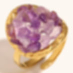 縮圖：Unique sea Starfish Ring - Vintage Style with Natural Stone & PVD Plating
