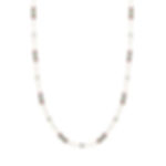 Vintage-Style Turquoise Pattern & Red Glass Bead Necklace – Stainless Steel