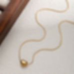 縮圖：Minimalist Heart Pendant Choker – 18K Gold Plated Stainless Steel Necklace