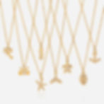 316L stainless steel ocean charm necklace collection with 18K PVD gold plating