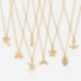 316L stainless steel ocean charm necklace collection with 18K PVD gold plating