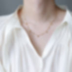 縮圖：goldenbead and dots necklace and bracelet