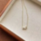 縮圖：Affordable Luxury 18K Gold-Plated Teardrop Double Zircon Necklace chocker chain
