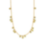 縮圖：Galaxy-Inspired Yellow CZ Teardrop Necklace – Stainless Steel | Custom Logo