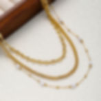 縮圖：Triple layers pearl necklace