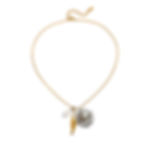 縮圖：316L stainless steel fish pendant necklace with adjustable gold chain