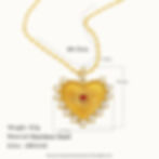 縮圖：European Heart Pendant Necklace for Women | 316 Stainless Steel | PVD 18K Gold P