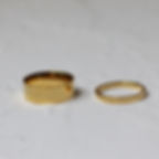 Classic ring  thick band and skinny band