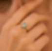 縮圖：adjustable oval gemstone ring model wearing picture details