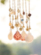 縮圖：Natural Shell Ocean Necklace with Turtle & Mermaid Tail Pendants