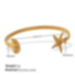 縮圖：Stainless Steel Starfish Shell Adjustable Cuff Bracelet | Custom Logo Ocean Jewe