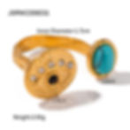 縮圖：French vintage niche titanium steel open ring high-end women's stone ring