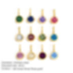 縮圖：Minimalist New Arrival Birth Flower Charms DIY Jewelry necklace pendant 的副本