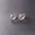 縮圖：Olive Green Zircon Ring with Unique Irregular Shape, Minimalist Cold Tone Aesthe