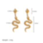 縮圖：Snake earrings