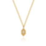 Olive cubic zirconia necklace