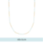 Golden bead and baby blue bead necklace