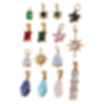 Geometric Gemstone Pendant Charms – DIY Jewelry Collection