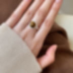 縮圖：Amber-Toned Tiger's Eye Ring, Minimalist Adjustable Statement Piece