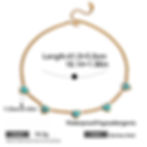 縮圖：Turquoise Combination Stainless Steel Necklace – Mini Pendant Summer Jewelry