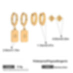 縮圖：Pole star stud star hoop class hoop earrings 3pairs one set stack earrings