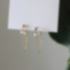 縮圖：Naughty pearl fringe earrings