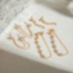 縮圖：Dangling cubic zirconia stud earrings chaincz earrings