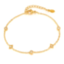 Dainty Style Stainless Steel Zircon Bracelet – Adjustable | Custom Logo Availabl