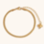 縮圖：Chic 18K Gold Plated Stainless Steel Bead Box & Paperclip Figaro Chain Bracelet