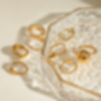縮圖：​​​​​​​European INS Style 18K Gold Plated Stainless Steel Zircon Rings for Women