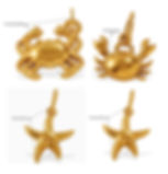 縮圖：Ocean Stainless Steel Charms Wholesale | Shell Starfish Seahorse Whale DIY charm