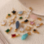 縮圖：Geometric Gemstone Pendant Charms – DIY Jewelry Collection