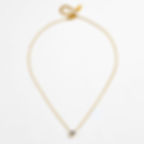 縮圖：Cross-Border Exclusive Heart-Shaped  Zircon Necklace & Stainless Steel Geometric