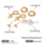 縮圖：Cross hoop cz cross hoop earrings classic hoop earrings stack earrings 4pairs