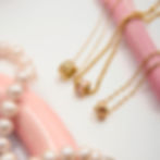 縮圖：18K Gold Stainless Steel Pink Zircon Rolling Ring Necklace – Sweet Style necklac