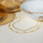 縮圖：simple design beads double layer anklets