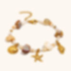 縮圖：Elegant Starfish Necklace & Shell Bracelet – French Mélange Ocean Vibes