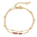 Bohemian Double-Layer Natural Stone Beaded Bracelet – Custom Logo | 16+5cm Adjus
